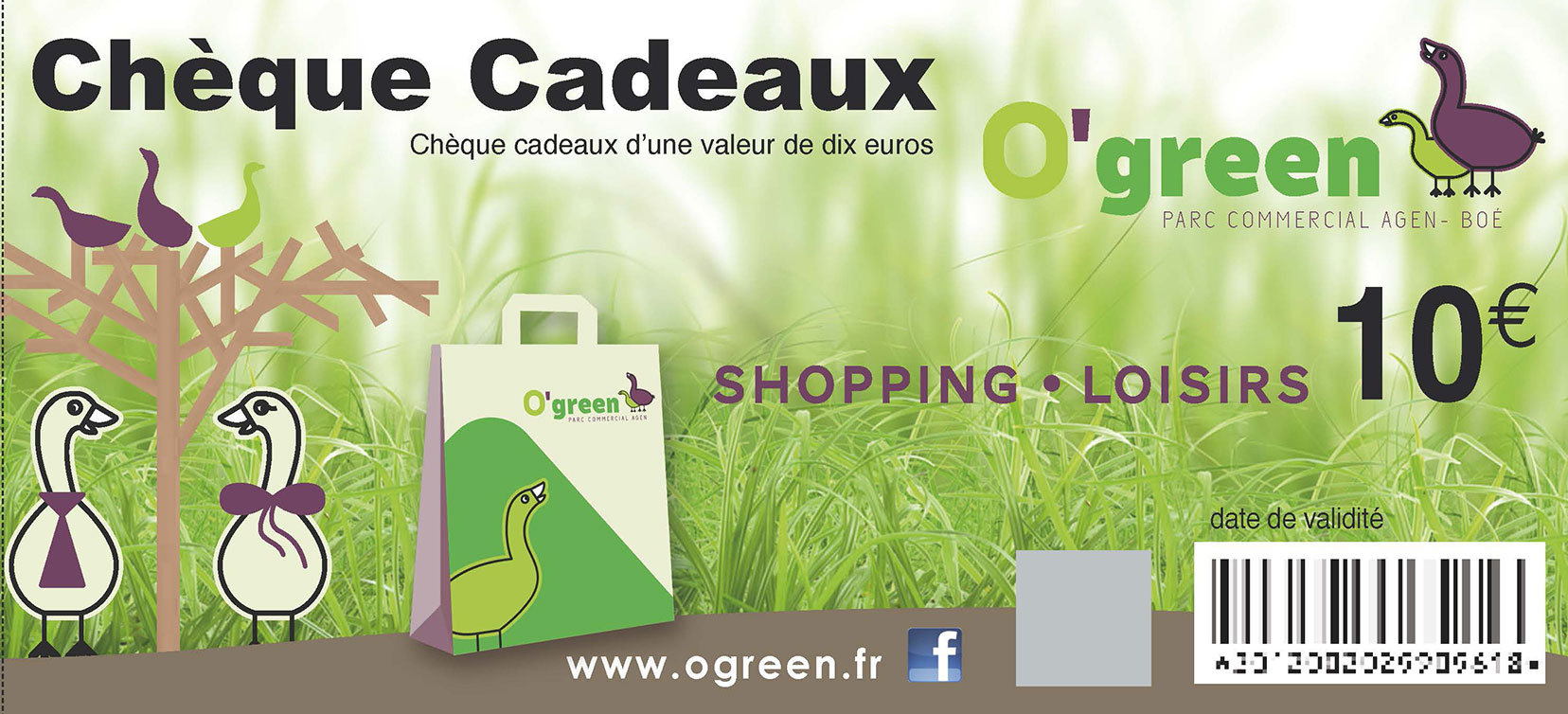 Chèques Cadeaux Supergreen & O’Green